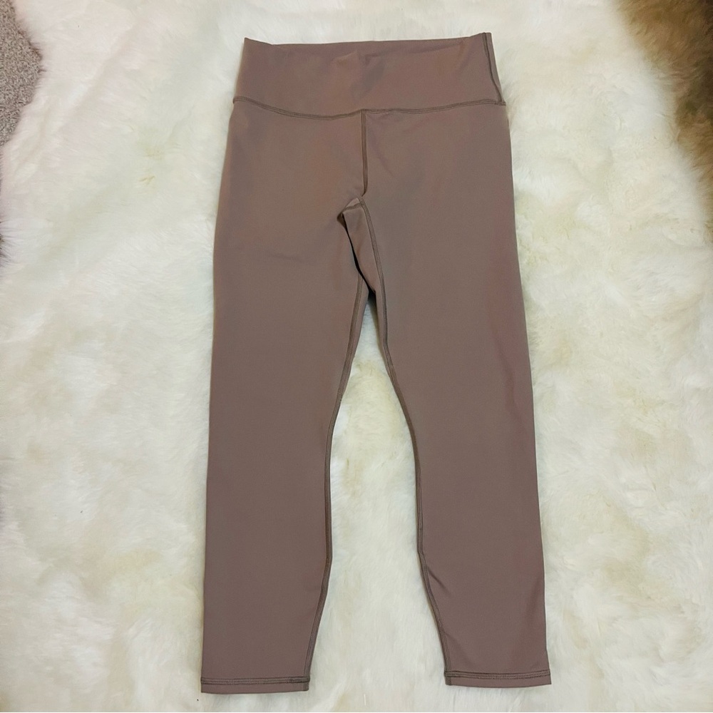 Fabletics Define High-Waisted 7/8 Inseam Taupe Leggings